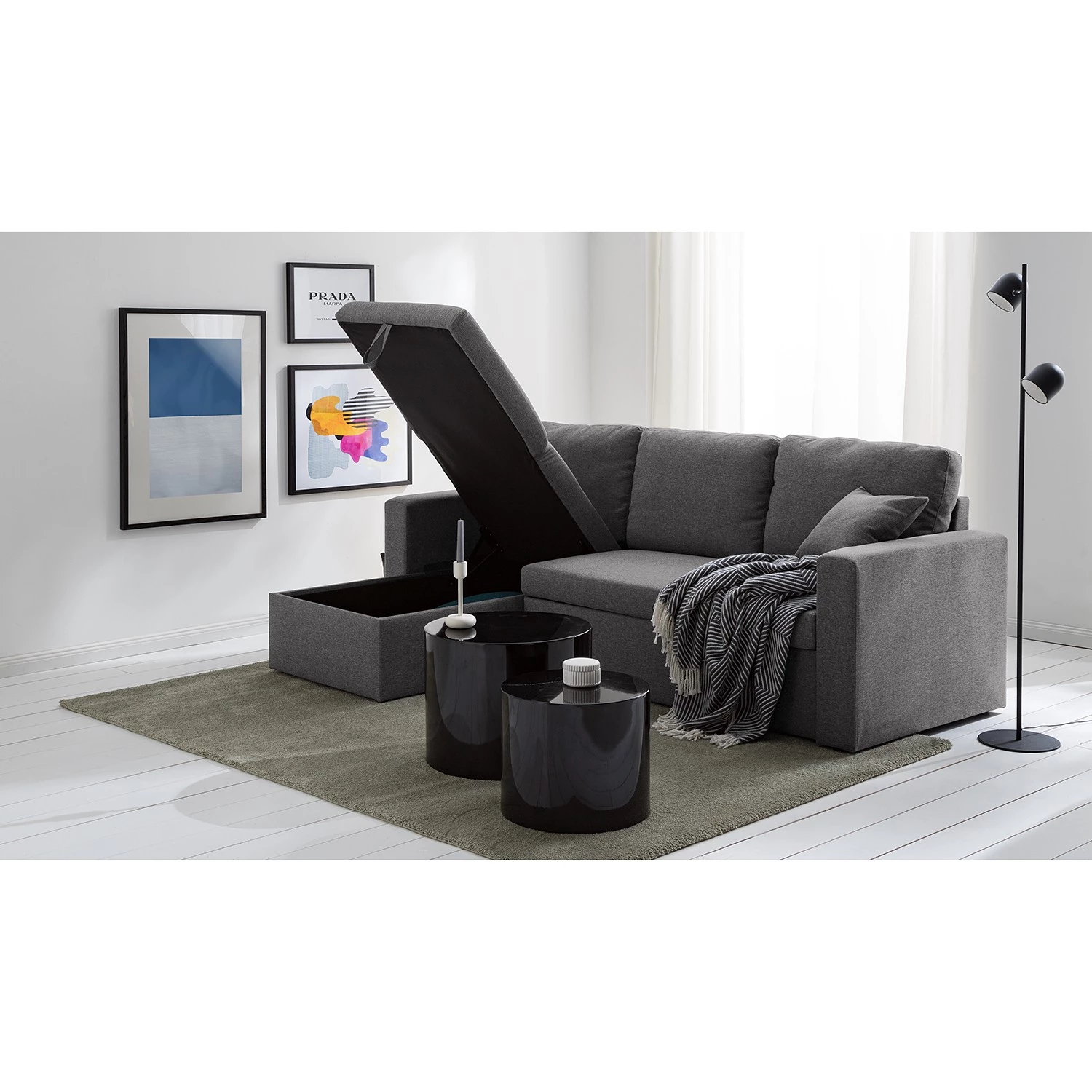 Fredriks Canapé d'angle Coventry I - Tissu - Gris 6 Fredriks Canapé d'angle Coventry I - Tissu - Gris – Image 4