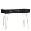 Jack & Alice Console Towa - Acacia massif / Métal - Noir / Or -Meubles de salon Soldes 1000172956 190503 07493300044 IMAGE P000000001000172956