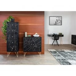 Jack & Alice Commode Towa II - Acacia massif / Métal - Noir / Or 11 Jack & Alice Commode Towa II - Acacia massif / Métal - Noir / Or -Meubles de salon Soldes 1000172961 211019 131829000028 MOOD DETAILS P000000001000172961 mood