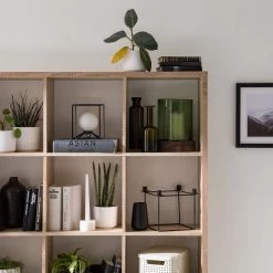 KiYDOO Étagère Shelfy II - Imitation chêne de Sonoma - Largeur : 158 cm -Meubles de salon Soldes 1000173850 191115 18360400027 DETAILS P000000001000173850