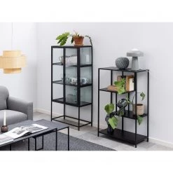 Red Living Étagère Coogee VII - Imitation chêne marron-noir -Meubles de salon Soldes 1000174103 220215 022 MOOD DETAILS P000000001000174103 mood