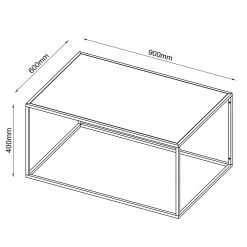 Norrwood Table basse Cascavel I - Noir -Meubles de salon Soldes 1000174104 190524 15511700080 GALLERYIMAGES P000000001000174104