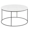 Norrwood Table basse Rocklea I - Marbre / Métal - Marbre blanc / Noir -Meubles de salon Soldes 1000174116 190524 15511900118 IMAGE P000000001000174116