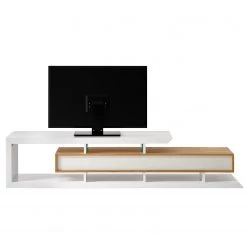 Fredriks Meuble TV Hensies - Blanc mat / Chêne à nœuds -Meubles de salon Soldes 1000174305 191213 16044500004 DETAILS P000000001000174305