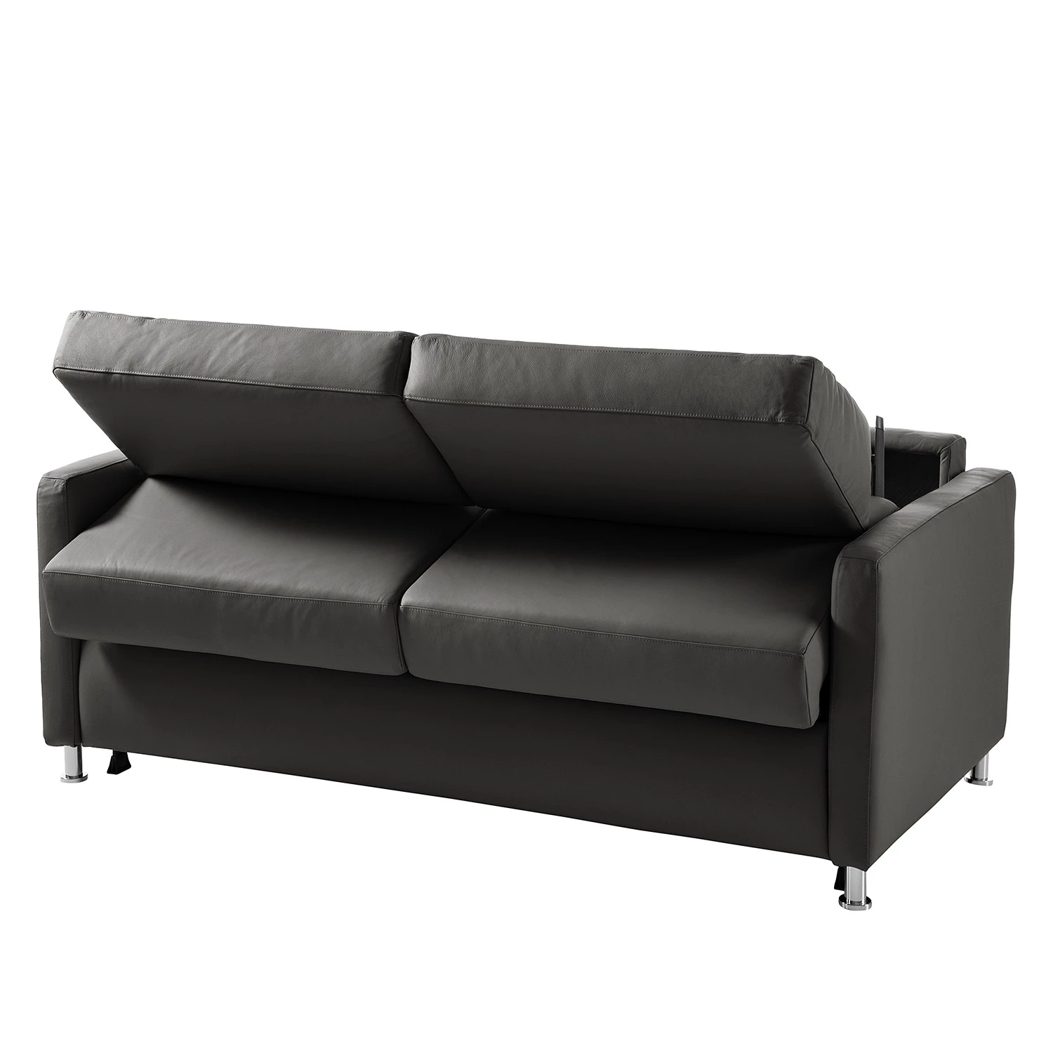 Fredriks Canapé convertible Lierde I - Cuir véritable - Anthracite - Largeur : 155 cm - Avec accoudoirs 7 Fredriks Canapé convertible Lierde I - Cuir véritable - Anthracite - Largeur : 155 cm - Avec accoudoirs – Image 5