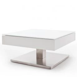Fredriks Table basse Zenda - Blanc / Argenté -Meubles de salon Soldes 1000174642 191008 10381300003 DETAILS P000000001000174642