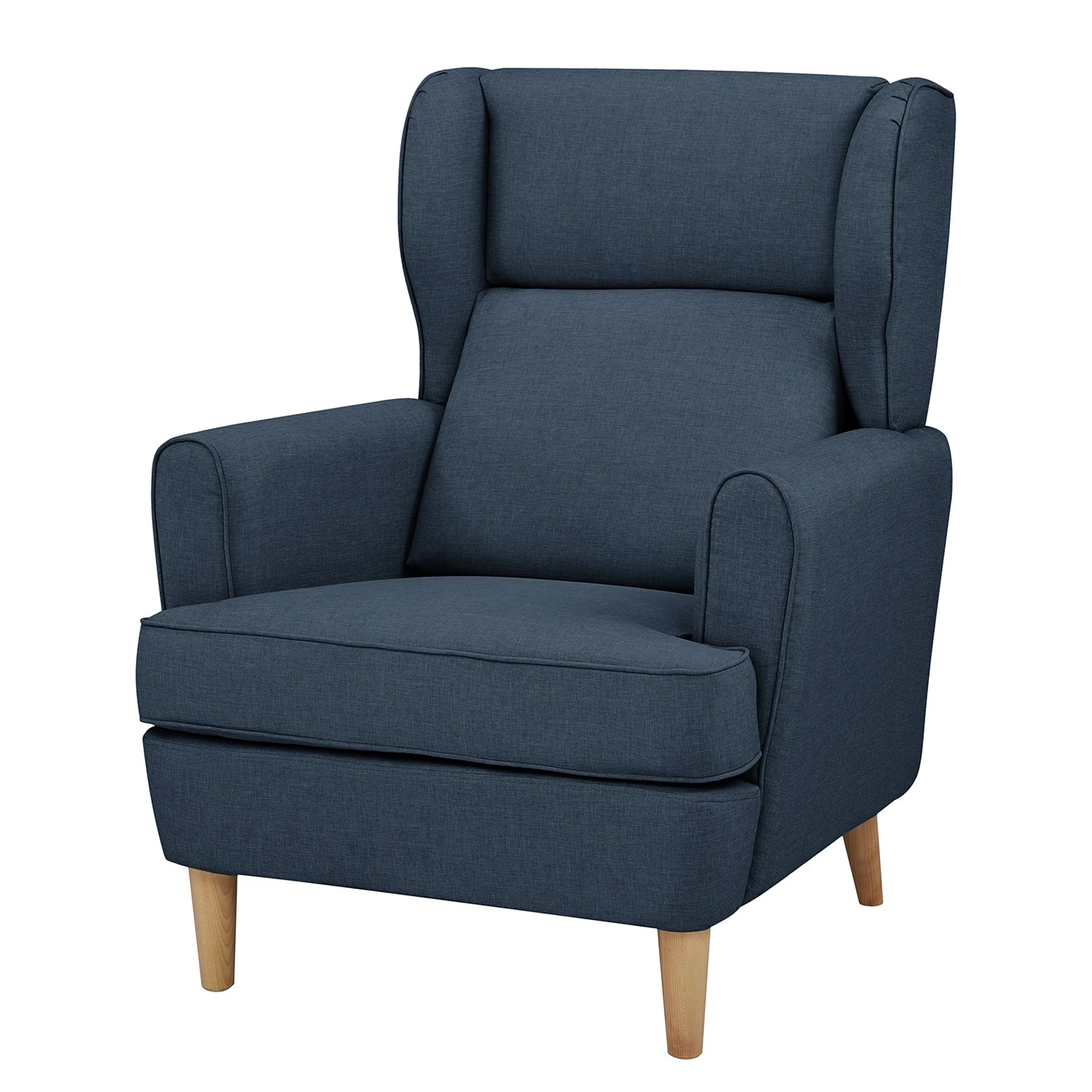 Maison Belfort Fauteuil bergère Boddin I - Tissu - Bleu jean 3 Maison Belfort Fauteuil bergère Boddin I - Tissu - Bleu jean
