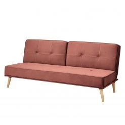 Mørteens Canapé convertible Bardon - Velours - Mauve
