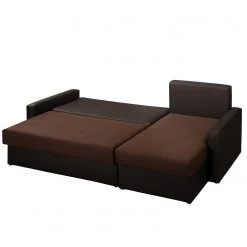 Fredriks Canapé d’angle Kardinya - Imitation cuir / Microfibre - Marron foncé - Méridienne courte à droite (vue de face) 30 Fredriks Canapé d’angle Kardinya - Imitation cuir / Microfibre - Marron foncé - Méridienne courte à droite (vue de face) -Meubles de salon Soldes 1000175319 200227 14352700179 DETAILS P000000001000175319