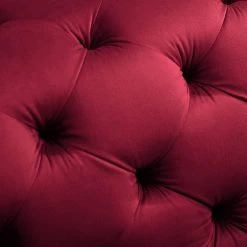 Jack & Alice Canapé d’angle Leominster - Velours - Bordeaux - Méridienne longue à gauche (vue de face) -Meubles de salon Soldes 1000176174 190607 15400300023 GALLERYIMAGES P000000001000176174