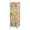 Ridgevalley Commode Akbou - Partiellement en paulownia massif - Marron / Multicolore - Hauteur : 90 cm