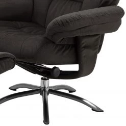 Fredriks Fauteuil de relaxation La Para II - Avec repose-pieds - Microfibre - Gris -Meubles de salon Soldes 1000176581 191125 07411300006 DETAILS P000000001000176581