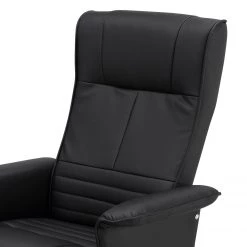 Fredriks Fauteuil de relaxation Devato - Avec repose-pieds / Imitation cuir - Noir -Meubles de salon Soldes 1000176582 191125 07411400013 DETAILS P000000001000176582
