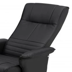 Fredriks Fauteuil de relaxation Devato - Avec repose-pieds / Imitation cuir - Noir -Meubles de salon Soldes 1000176582 191125 07411400014 DETAILS P000000001000176582