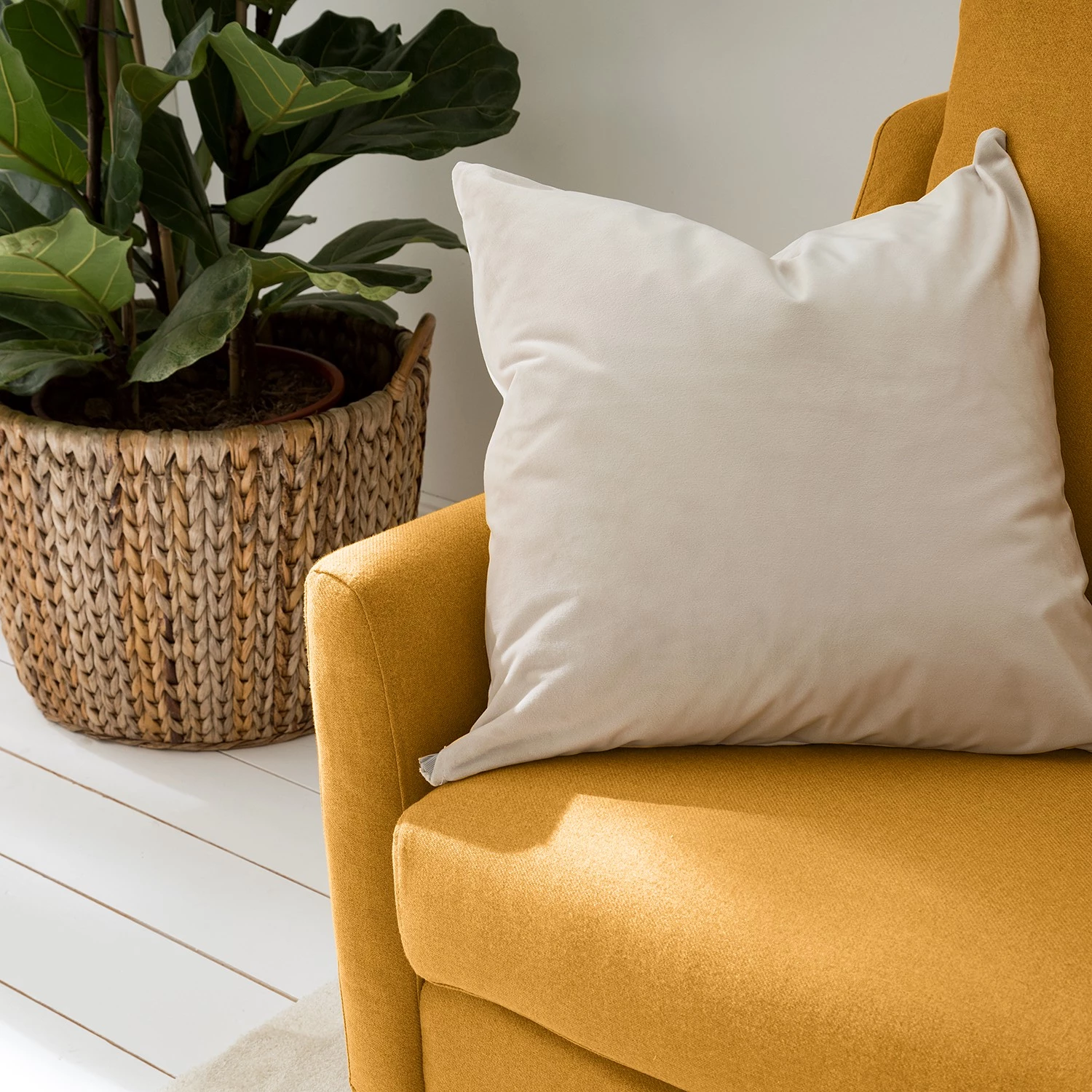 Fredriks Canapé Kenten I (2 places) - Tissu - Jaune 10 Fredriks Canapé Kenten I (2 places) - Tissu - Jaune – Image 8