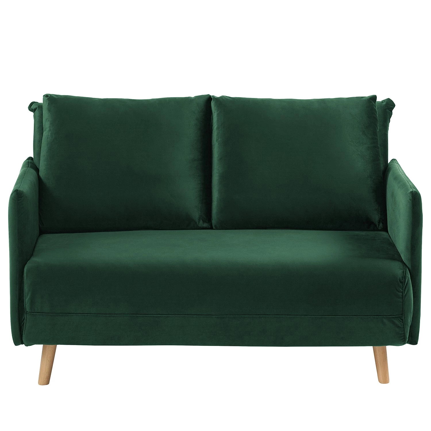 Jack & Alice Canapé convertible Lobau II - Velours - Vert foncé 7 Jack & Alice Canapé convertible Lobau II - Velours - Vert foncé – Image 5