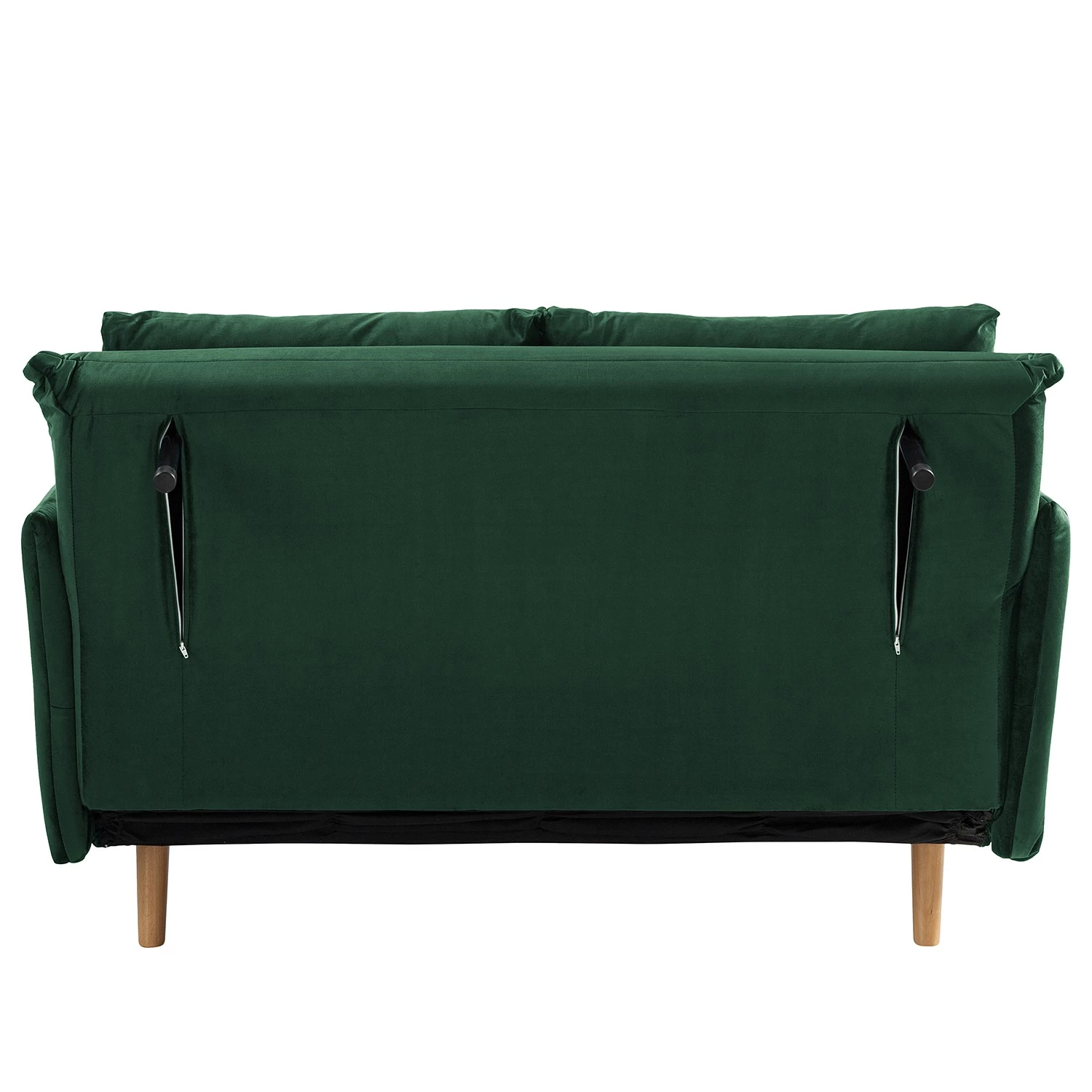 Jack & Alice Canapé convertible Lobau II - Velours - Vert foncé 10 Jack & Alice Canapé convertible Lobau II - Velours - Vert foncé – Image 8