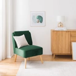 Mørteens Fauteuil Papicu - Velours - Vert foncé -Meubles de salon Soldes 1000176649 210401 16110800001 MOOD DETAILS P000000001000176649 mood