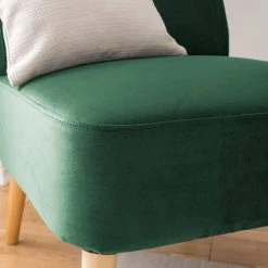 Mørteens Fauteuil Papicu - Velours - Vert foncé -Meubles de salon Soldes 1000176649 210401 16111500004 DETAILS P000000001000176649