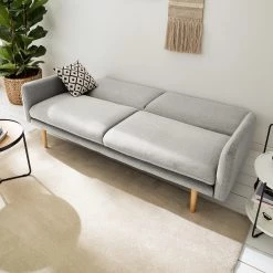 Maison Belfort Canapé convertible Lindoia - Tissu - Gris clair 22 Maison Belfort Canapé convertible Lindoia - Tissu - Gris clair -Meubles de salon Soldes 1000176654 200409 13522900002 MOOD DETAILS P000000001000176654 mood