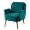 Mørteens Fauteuil Karnup - Velours - Bleu pétrole 1 Mørteens Fauteuil Karnup - Velours - Bleu pétrole -Meubles de salon Soldes 1000176657 201026 16352000018 IMAGE P000000001000176657