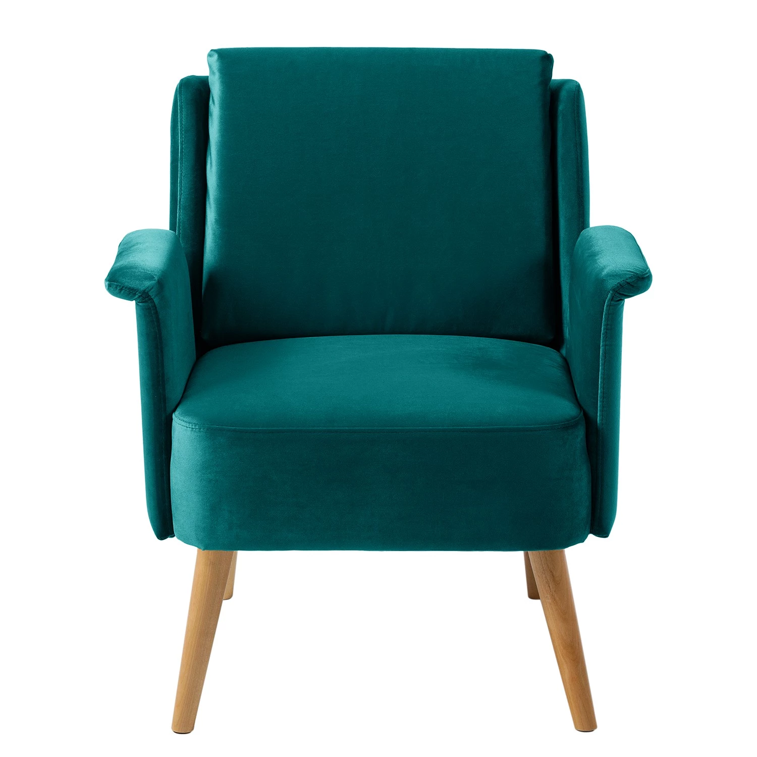 Mørteens Fauteuil Karnup - Velours - Bleu pétrole 6 Mørteens Fauteuil Karnup - Velours - Bleu pétrole – Image 4