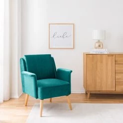 Mørteens Fauteuil Karnup - Velours - Bleu pétrole 19 Mørteens Fauteuil Karnup - Velours - Bleu pétrole -Meubles de salon Soldes 1000176657 210401 16112200007 MOOD DETAILS P000000001000176657 mood