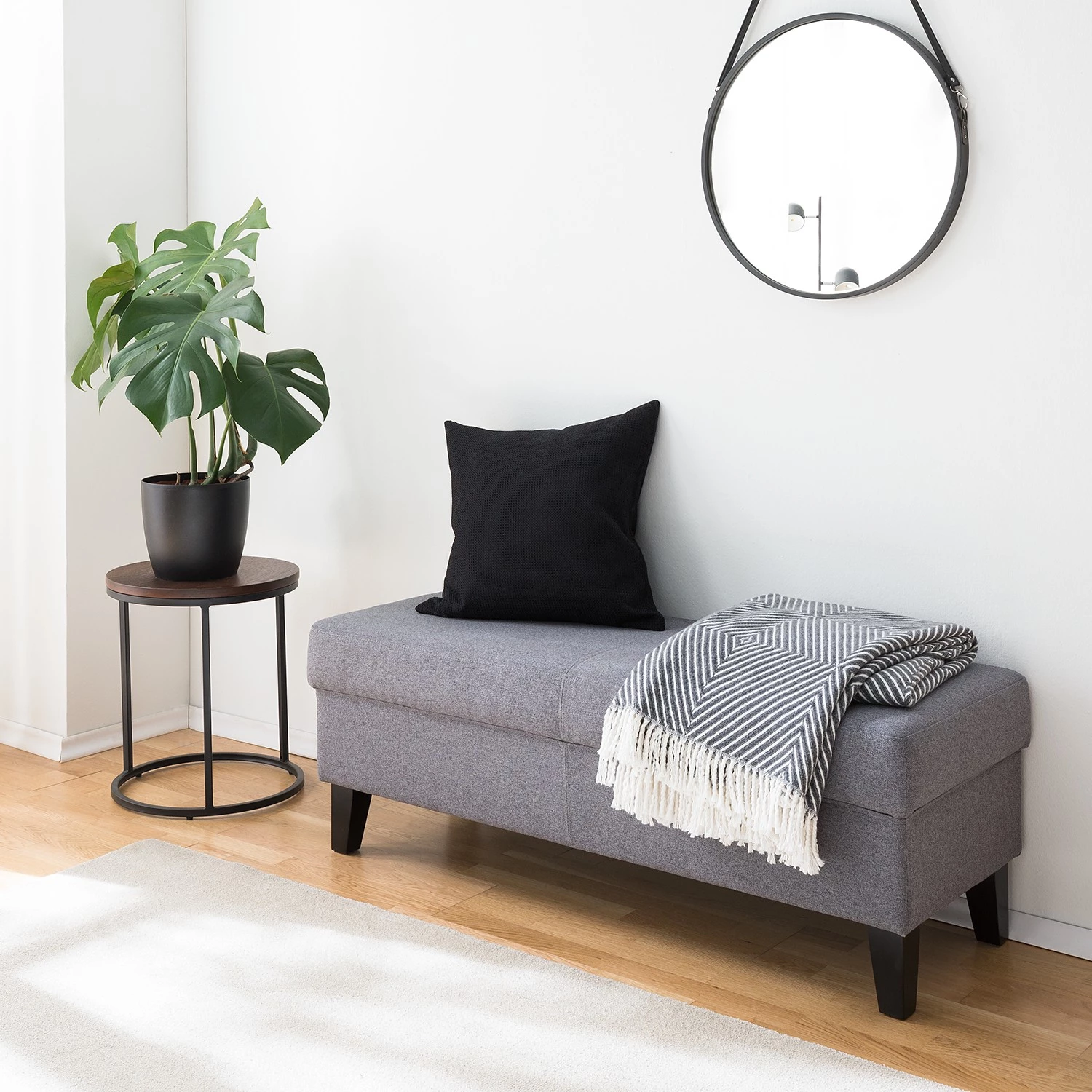 Fredriks Banquette Rugge - Tissu - Gris 4 Fredriks Banquette Rugge - Tissu - Gris – Image 2