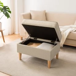 Mørteens Repose-pieds Boddin I - Tissu - Cappuccino -Meubles de salon Soldes 1000176661 210504 13363000023 MOOD DETAILS P000000001000176661 mood