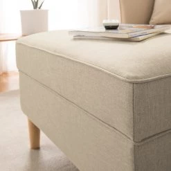 Mørteens Repose-pieds Boddin I - Tissu - Cappuccino -Meubles de salon Soldes 1000176661 210504 13363000025 DETAILS P000000001000176661