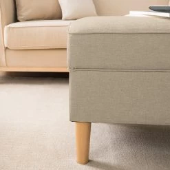 Mørteens Repose-pieds Boddin I - Tissu - Cappuccino -Meubles de salon Soldes 1000176661 210504 13363100028 DETAILS P000000001000176661