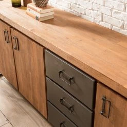 Ars manufacti Enfilade Manchester IV - Acacia massif / Métal - Acacia / Anthracite 22 Ars manufacti Enfilade Manchester IV - Acacia massif / Métal - Acacia / Anthracite -Meubles de salon Soldes 1000176686 200320 14040100007 DETAILS P000000001000176686