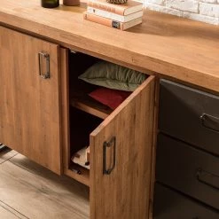 Ars manufacti Enfilade Manchester IV - Acacia massif / Métal - Acacia / Anthracite 25 Ars manufacti Enfilade Manchester IV - Acacia massif / Métal - Acacia / Anthracite -Meubles de salon Soldes 1000176686 200320 14040300010 DETAILS P000000001000176686