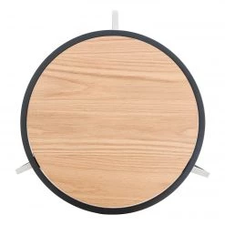 Mørteens Bout de canapé Beerse - Placage en bois véritable - Chêne / Noir -Meubles de salon Soldes 1000176695 191129 08181400004 DETAILS P000000001000176695