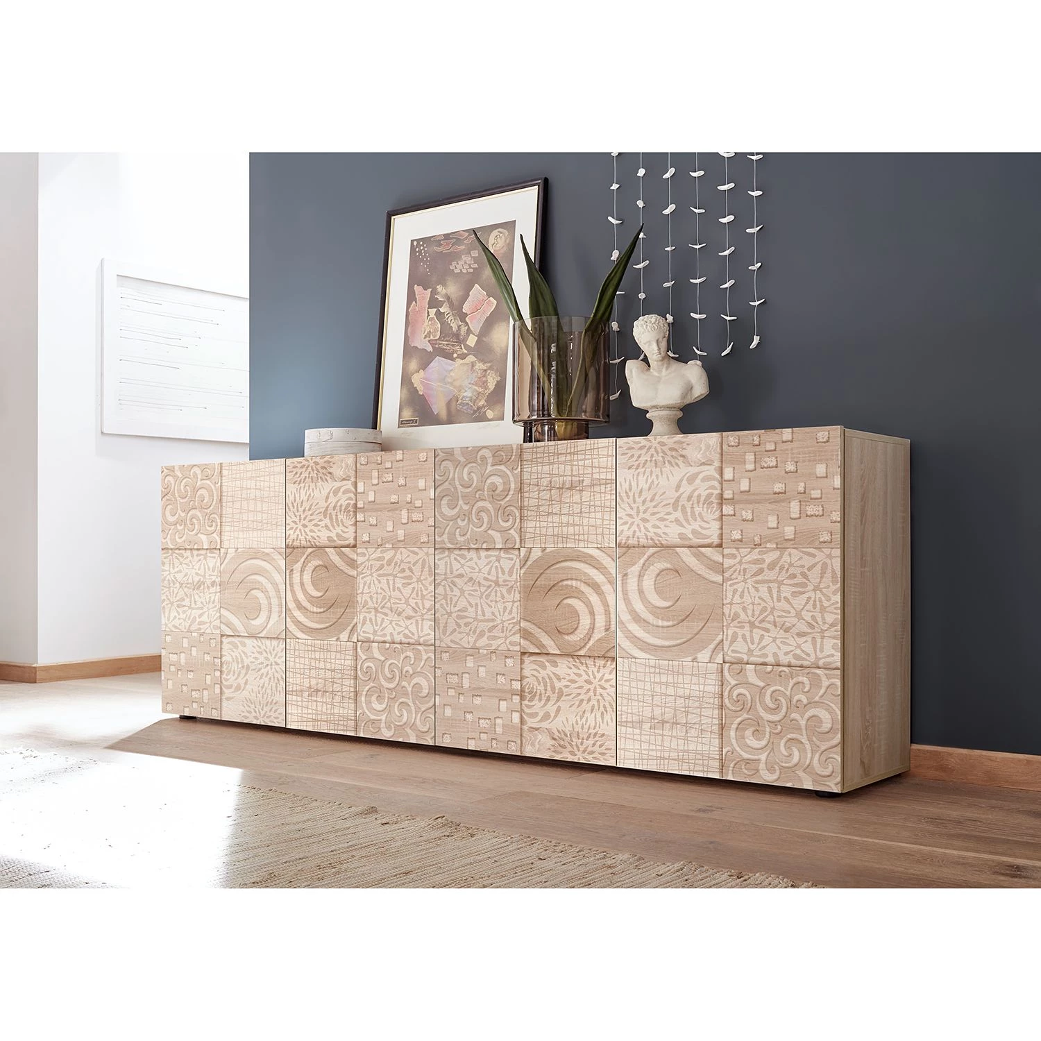 LC Spa Buffet Miro II - Imitation chêne de Sonoma - Largeur : 241 cm 4 LC Spa Buffet Miro II - Imitation chêne de Sonoma - Largeur : 241 cm – Image 2