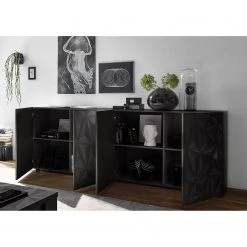 LC Spa Buffet Prisma I - Anthracite brillant - Largeur : 241 cm 9 LC Spa Buffet Prisma I - Anthracite brillant - Largeur : 241 cm -Meubles de salon Soldes 1000177711 201029 08342200270 MOOD DETAILS P000000001000177711 mood