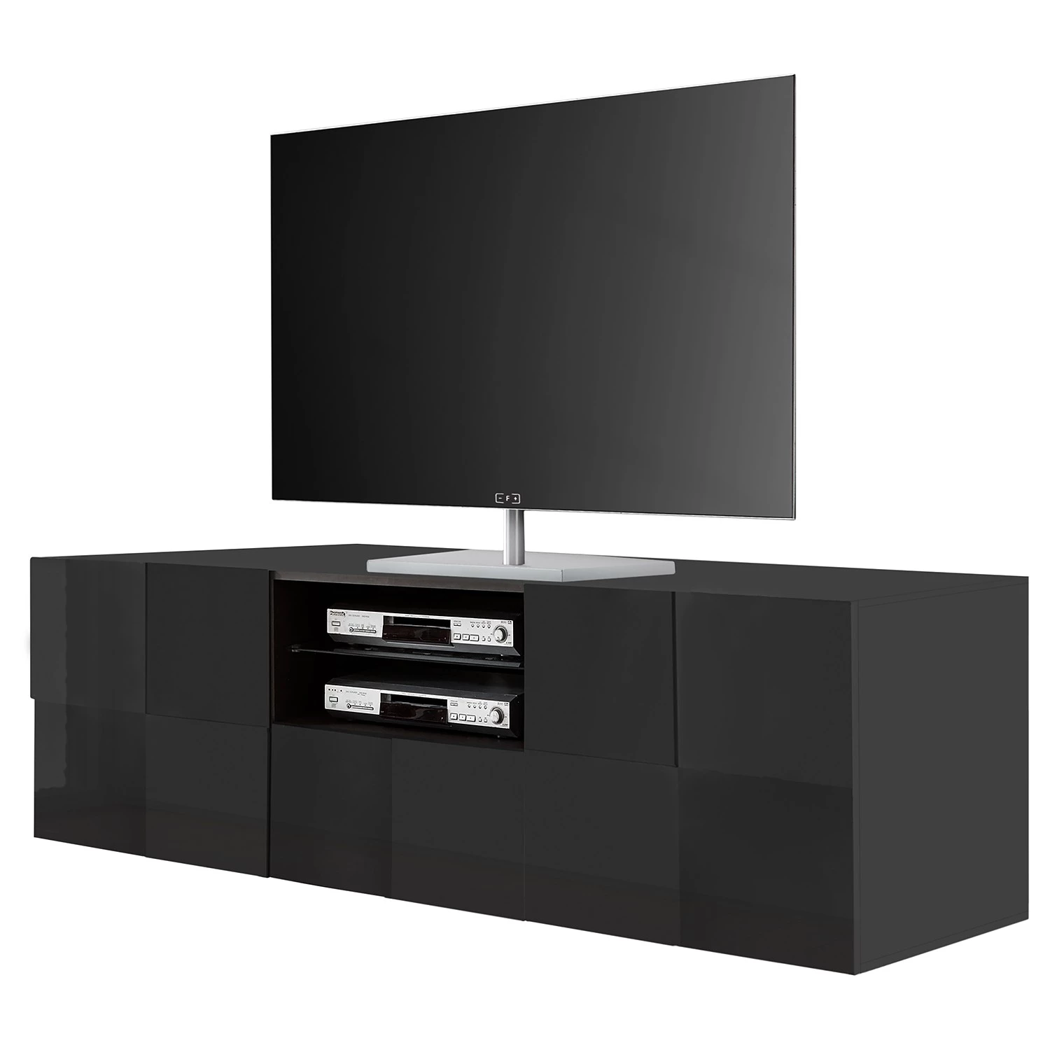 LC Spa Meuble TV Dama II - Anthracite brillant 3 LC Spa Meuble TV Dama II - Anthracite brillant