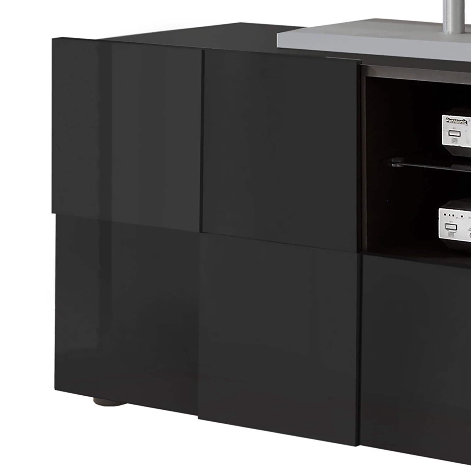 LC Spa Meuble TV Dama II - Anthracite brillant 5 LC Spa Meuble TV Dama II - Anthracite brillant – Image 3