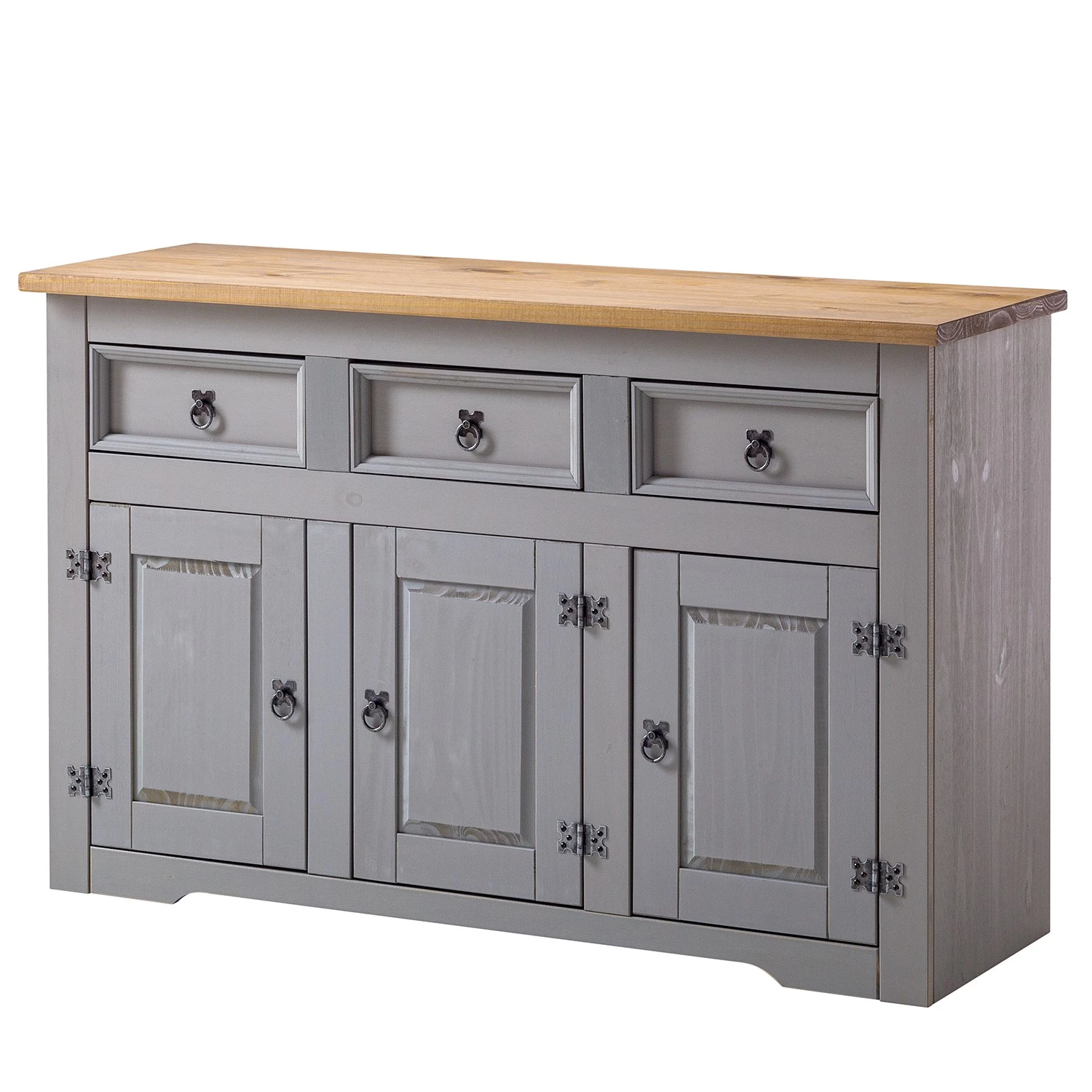 Maison Belfort Buffet Finca Rustica - Pin massif - Pin gris 3 Maison Belfort Buffet Finca Rustica - Pin massif - Pin gris