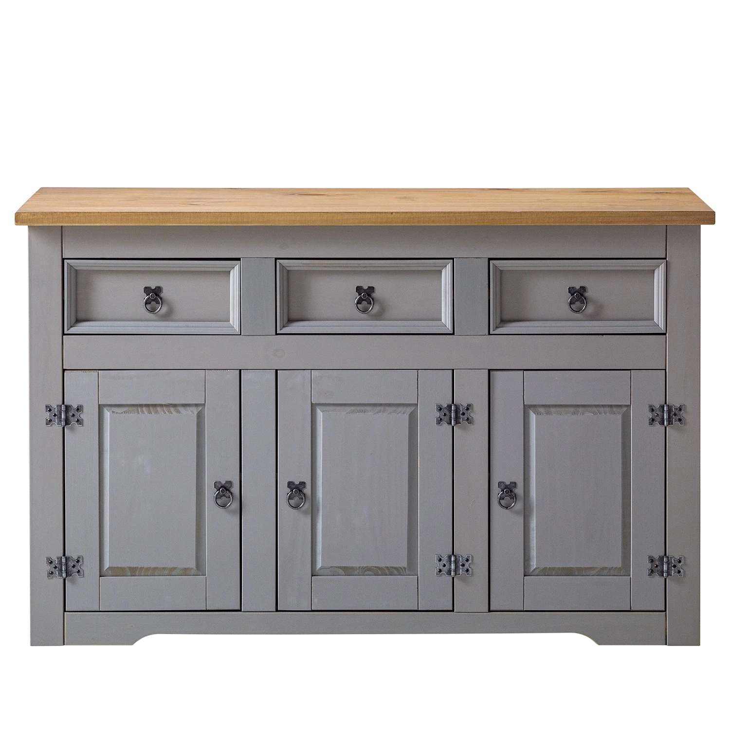 Maison Belfort Buffet Finca Rustica - Pin massif - Pin gris 5 Maison Belfort Buffet Finca Rustica - Pin massif - Pin gris – Image 3