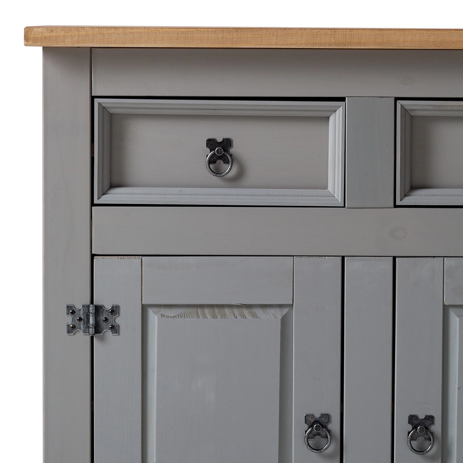 Maison Belfort Buffet Finca Rustica - Pin massif - Pin gris 14 Maison Belfort Buffet Finca Rustica - Pin massif - Pin gris – Image 12