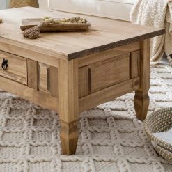Maison Belfort Table basse Finca Rustica - Pin massif - Epicéa naturel -Meubles de salon Soldes 1000178032 200511 13524100007 DETAILS P000000001000178032