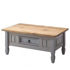 Maison Belfort Table basse Finca Rustica - Pin massif - Pin gris