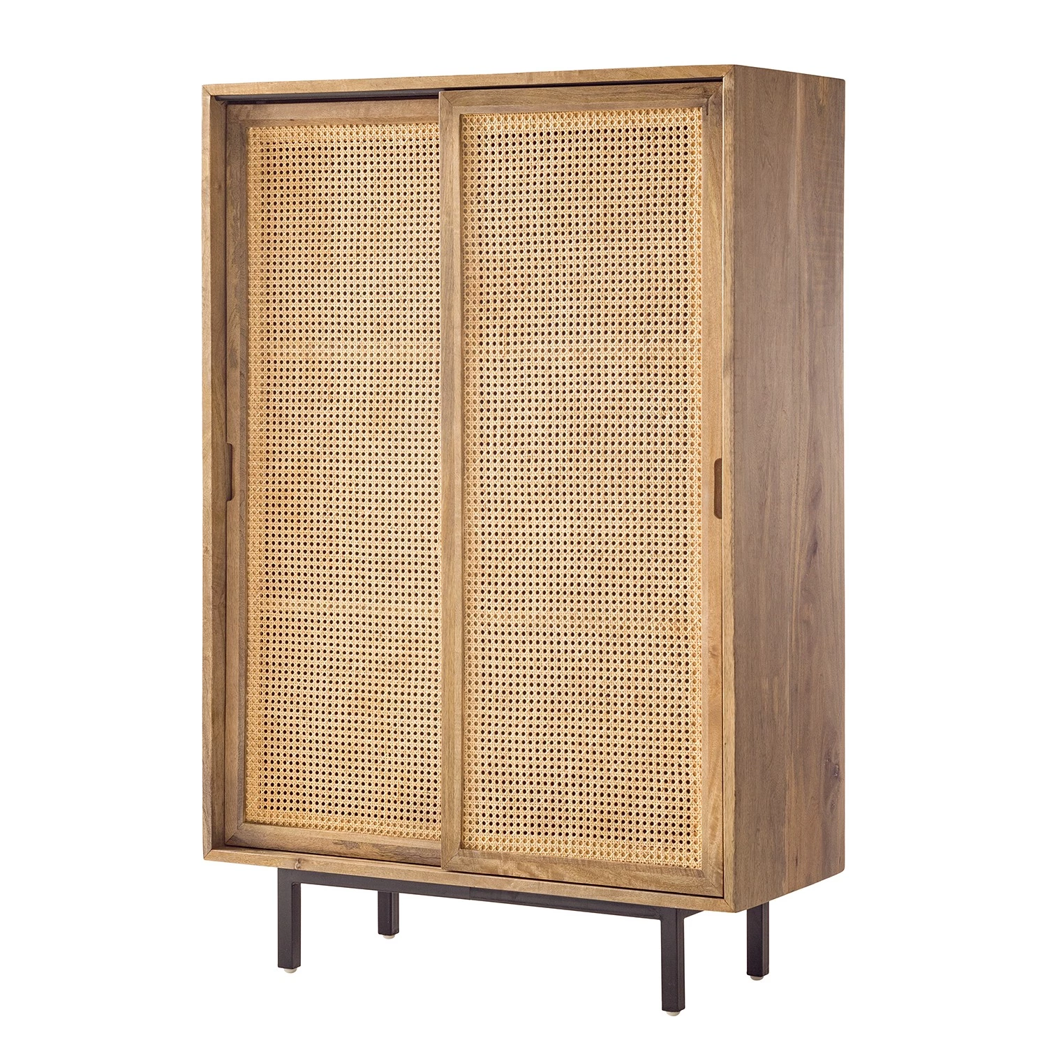 Ars manufacti Buffet haut Vina - Manguier massif / Rotin - Manguier / Noir 3 Ars manufacti Buffet haut Vina - Manguier massif / Rotin - Manguier / Noir