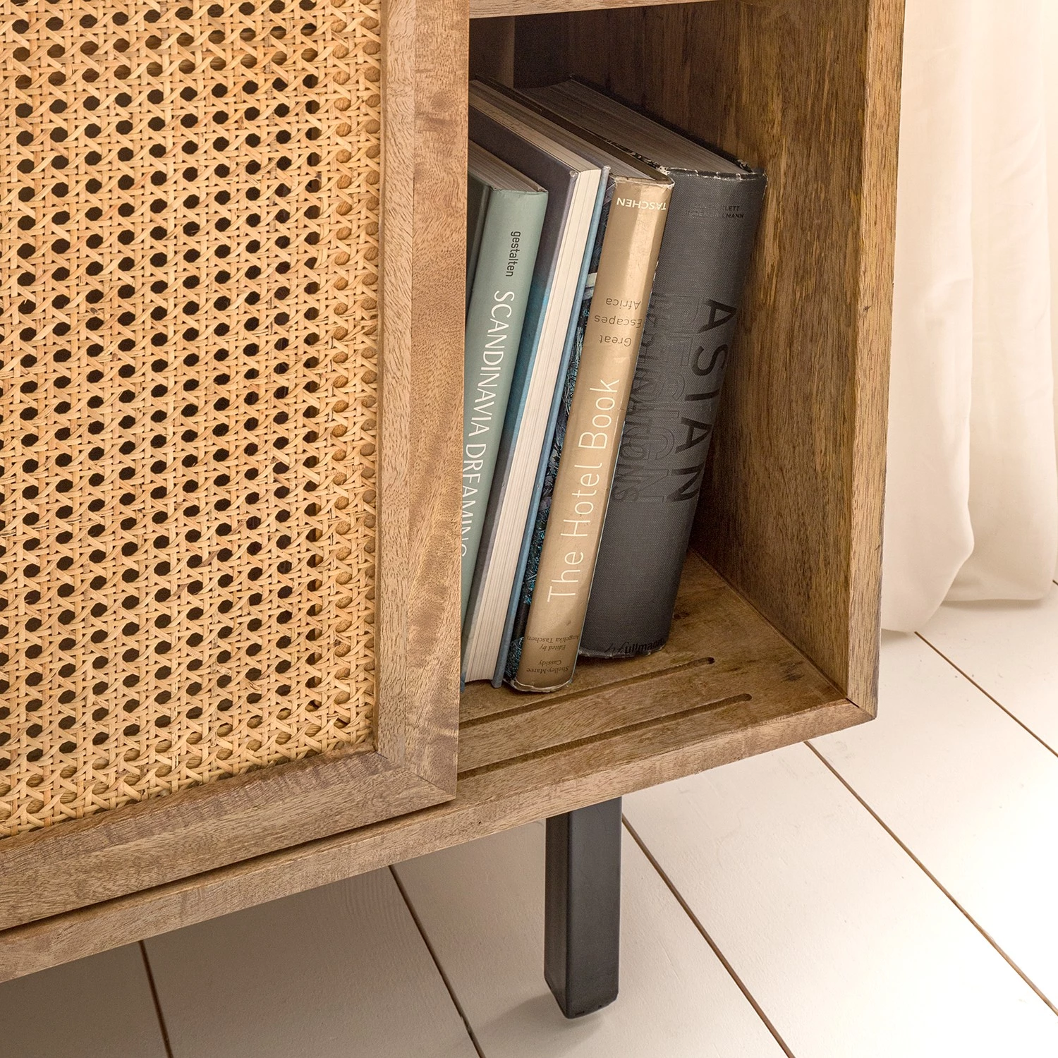 Ars manufacti Buffet haut Vina - Manguier massif / Rotin - Manguier / Noir 20 Ars manufacti Buffet haut Vina - Manguier massif / Rotin - Manguier / Noir – Image 18