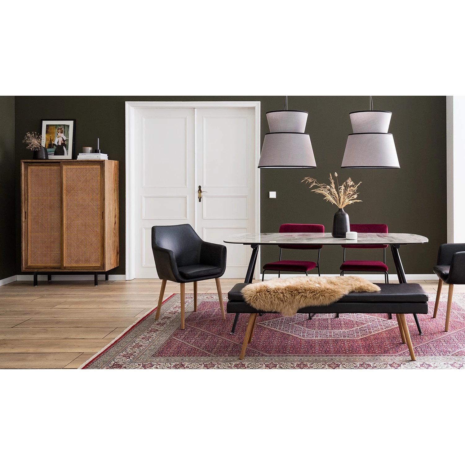 Ars manufacti Buffet haut Vina - Manguier massif / Rotin - Manguier / Noir 7 Ars manufacti Buffet haut Vina - Manguier massif / Rotin - Manguier / Noir – Image 5