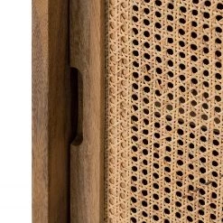 Ars manufacti Enfilade Vina I - Manguier massif / Rotin - Manguier / Noir -Meubles de salon Soldes 1000178078 200225 13061200018 DETAILS P000000001000178078