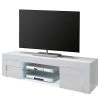 LC Spa Meuble TV Easy - Blanc brillant - Largeur : 181 cm