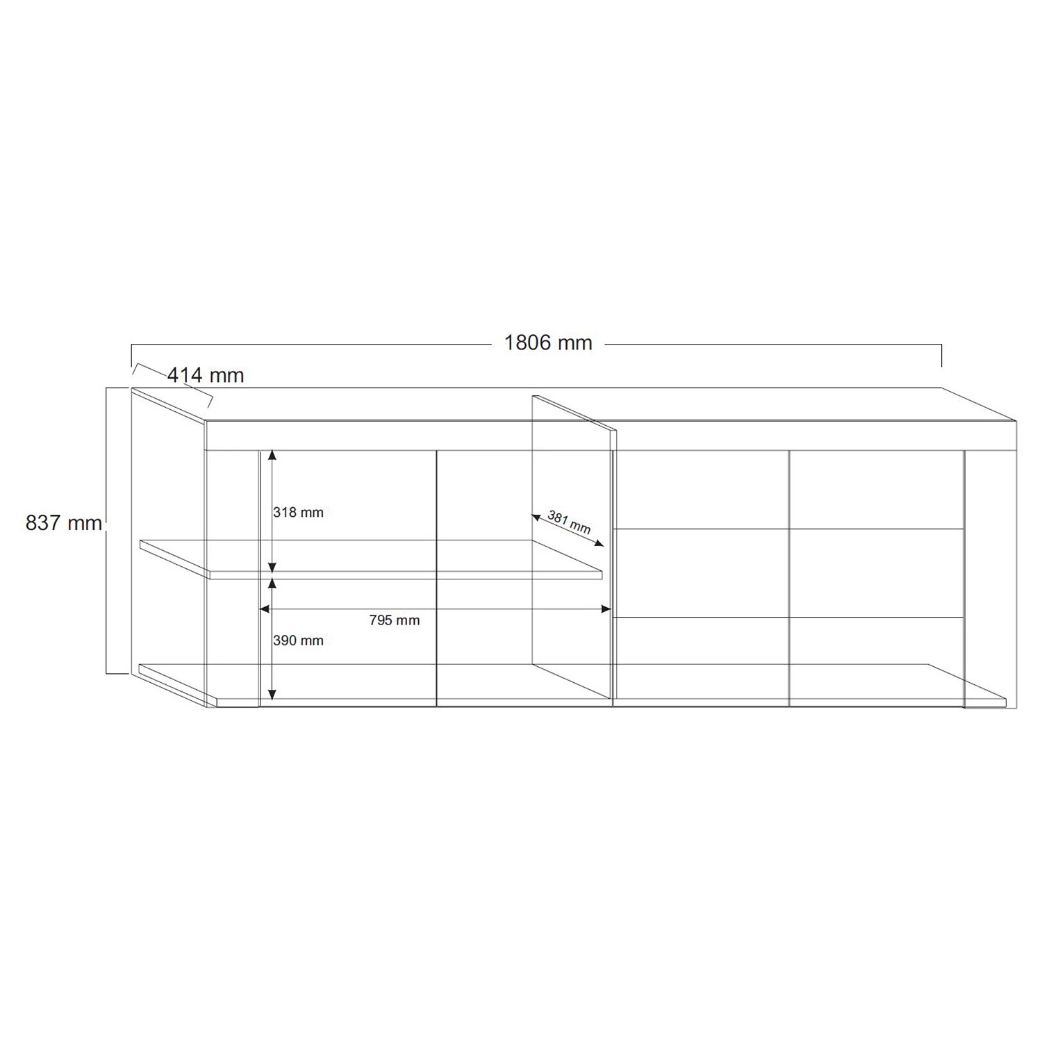 LC Spa Buffet Easy III - Blanc brillant 9 LC Spa Buffet Easy III - Blanc brillant – Image 7