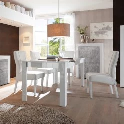 LC Spa Buffet haut Easy - Blanc brillant / Imitation béton -Meubles de salon Soldes 1000178272 201029 08545100601 MOOD DETAILS P000000001000178272 mood